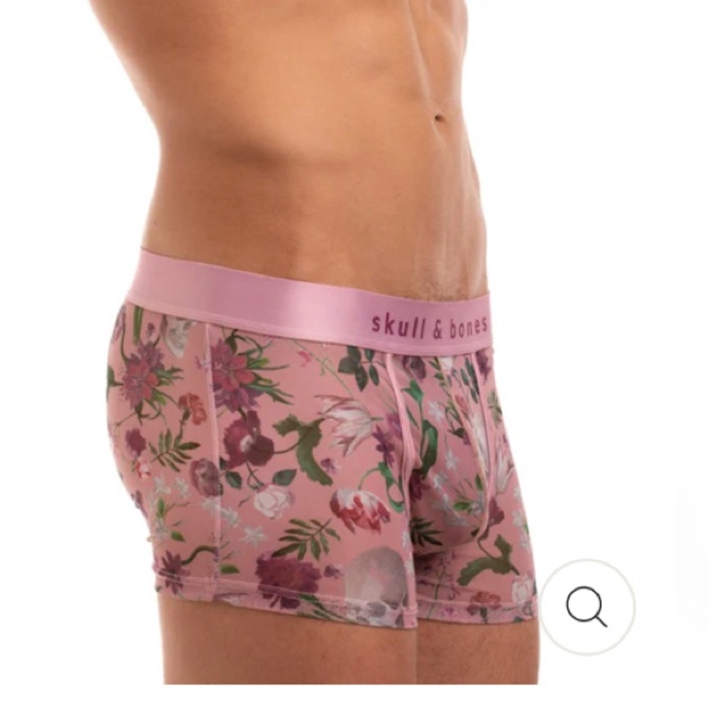 🆕 ☠️ SKULL & BONES DUTCH FLORAL MESH SPORT BRIEF & MESH TRUNK (34-38”) - Picture 8 of 10